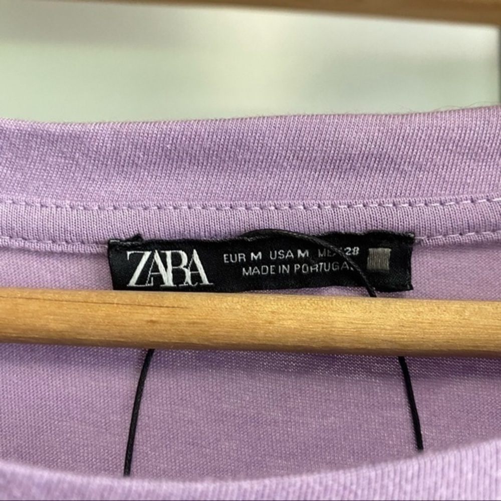 Zara Austin Texas 1998 Lavender Purple Graphic Tee T-shirt Medium - Picture 8 of 11